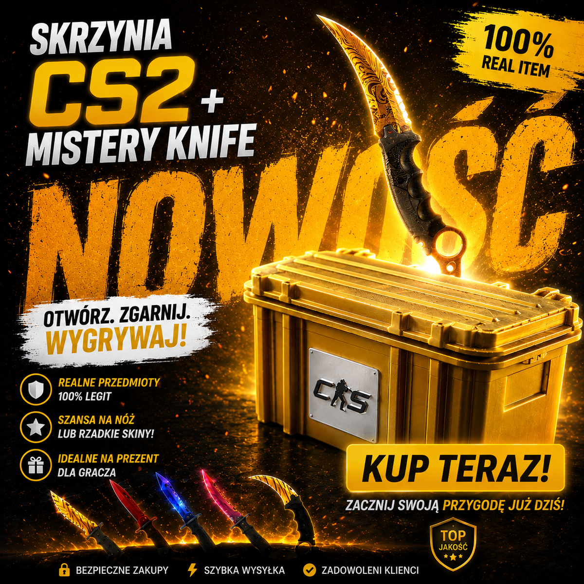 Skrzynka CS2 + Mystery Mini Knife Gratis!