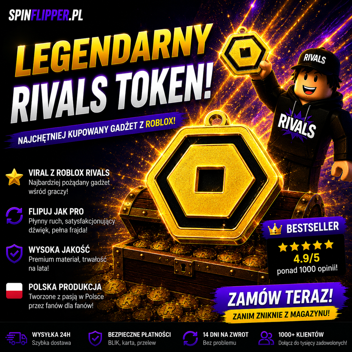Roblox Rivals brelok "RIVALS"