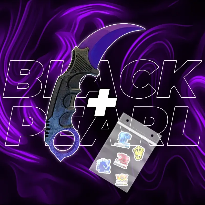 Nóż Karambit CS2 + 5x Naklejka CS2