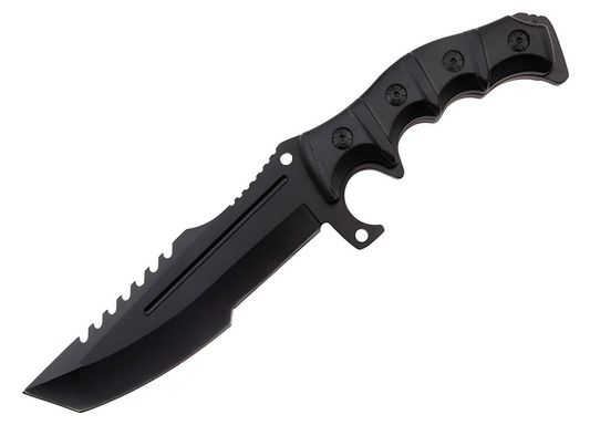METALOWY Ostry Huntsman Knife CS2 IRL + 5x Naklejka CS2