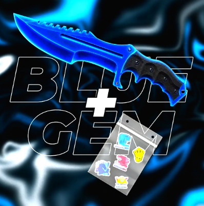 Huntsman Knife CS2 + 5x Naklejka CS2